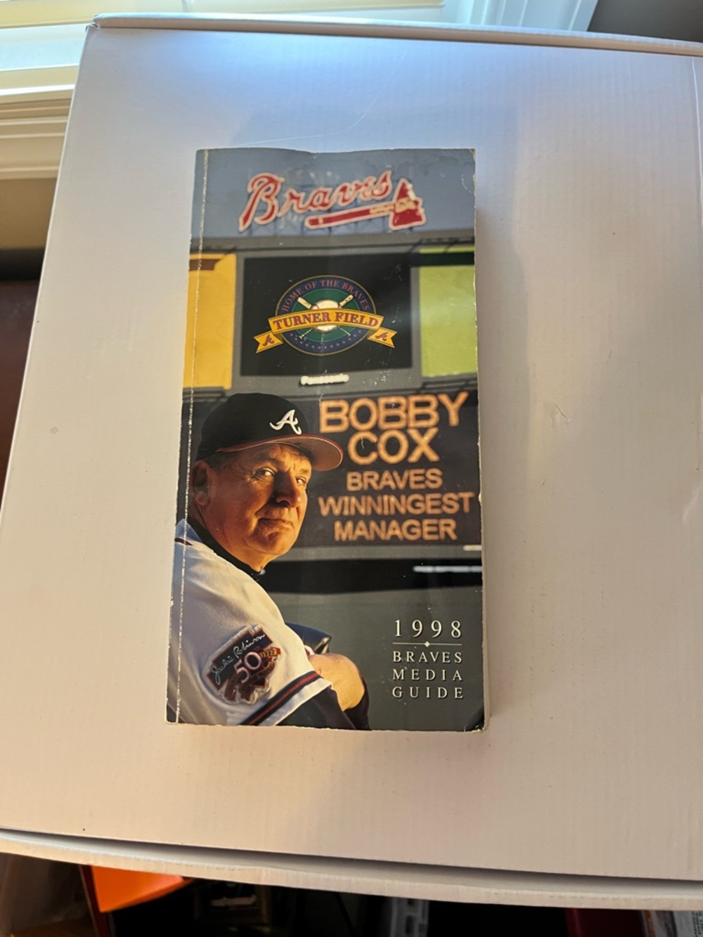 Bobby Cox Braves 1998 Media Guide - Blue and White